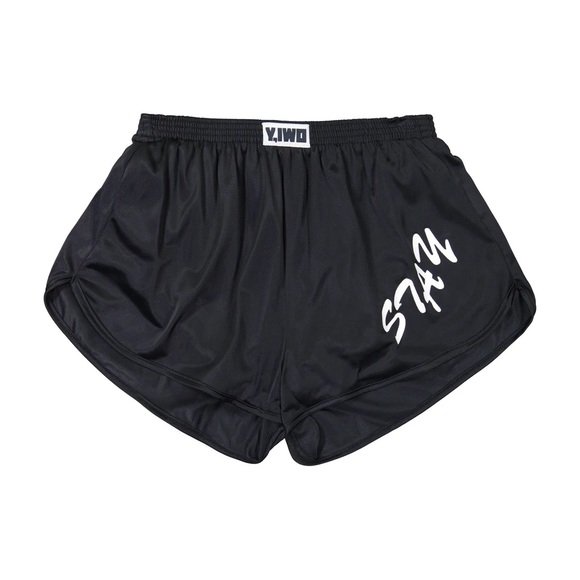 Black Yeah I Work Out Quad Shorts - Medium - Silkies - Picture 1 of 4